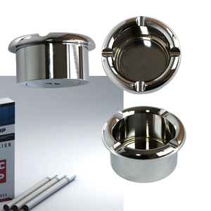 Ceniceros para barcos, Cenicero de playa, mesa de póquer dorada y plateada, escritorio de ordenador Premium plateado, Cenicero de Bar de Casino - Product Image 3