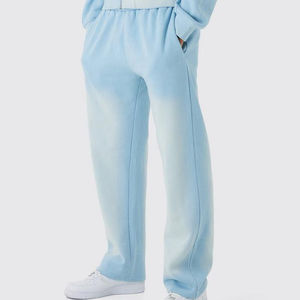 Ensemble de survêtements personnalisés avec fermeture éclair et délavage à l'acide pour hommes sweat à capuche vierge avec pantalon de survêtement en tissu éponge survêtement de style Hip Hop pour l'hiver - Product Image 4