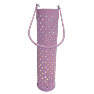 Pot de bougie votive rond en métal rose personnalisable de conception classique fer fait à la main pour la maison et la décoration de Noël disponible en vrac - Product Image 5