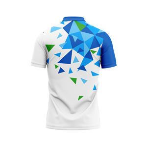 Polo de mosaico triangular personalizado para hombre y mujer, ropa deportiva con estampado geométrico, ropa de equipo transpirable de secado rápido, ropa deportiva OEM ODM - Product Image 2