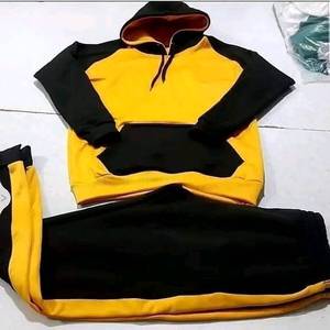 Top qualité 100% coton hommes vêtements sweats à capuche Streetwear survêtements impression surdimensionné à capuche pantalon jogging costume hommes - Product Image 6