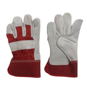Guantes de Trabajo Dobles con Palma Reforzada, de Cuero, Sin Látex, con Puño Reforzado, Agarre Fuerte y Duradero, que Brindan Soporte Estable para Materiales Pesados - Product Image 2