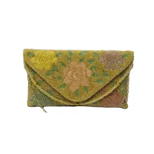 Pochette de soirée en cristal faite à la main pour femmes nuptiale mariage soirée pierre - Product Image 1