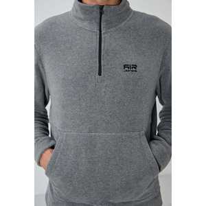 Conjunto Deportivo Informal para Hombre Carol Grey, Transpirable, de Felpa Melange 85226 - Product Image 4