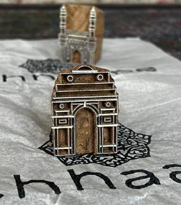 Sello de Impresión en Bloque de Madera India Gate |   Impresión en Madera de Teca Tallada a Mano - Product Image 3