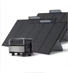 Portable <b>Solar</b> <b>Generator</b> Battery Pack with 3 Foldable 400W <b>Solar</b> Panels LiFePO4 Power Station for Outdoor Backup - Product Image 1