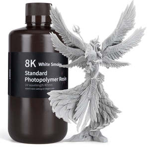 Résine photopolymère ELEGOO 8K Standard 1KG pour impression 3D # Gris spatial # Vanille # Fumée blanche # Argile rouge - Product Image 5