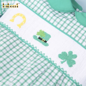 Ropa de Bebé Hecha a Mano y Personalizada, Estilo San Patricio, con Volantes, para Niño, Verano, Lujo, Spandex/Algodón, Cierre de Botones, OEKO-TEX, OEM/ODM - Product Image 4