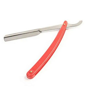 Rasoirs de barbier droits Style acier inoxydable poignée en plastique rasoirs de rasage pliants avec marque privée - Product Image 3