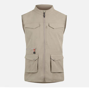 Chaleco de Seguridad para Hombre de Alta Calidad con Cierre de Cremallera, Fácil de Usar, de Tela de Poliéster, Sin Mangas, con Bolsillo con Cremallera - Product Image 1