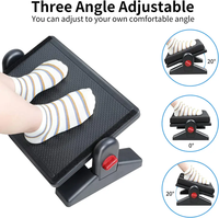 Repose-pieds ergonomiques avec réglage de la hauteur et Angles verrouillés d'inclinaison réglables repose-pieds de bureau avec Surface de Massage pour la maison, O