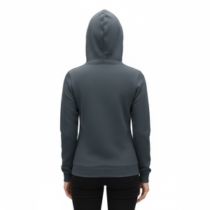 Blank Charcoal <b>Grey</b> Hoodie for Printing Premium Quality Fleece Pullover Women Urban Streetwear Hoodie High GSM Cotton <b>Sweatshirt</b> - Product Image 2