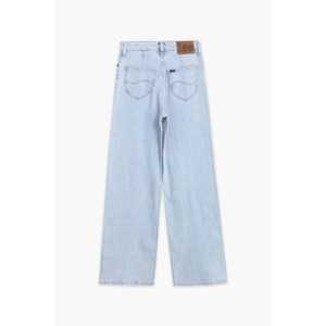 Pantalones vaqueros rectos Vintage para mujer Lee Vintage, pierna ancha, azul cielo, transpirables, holgados, con estampado de cintura media, diseño informal, estilo Vintage - Product Image 2