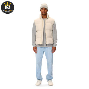 Gilet matelassé haut pour hommes, manteaux de style streetwear dernier logo personnalisé de couleur claire et impression disponible gilet pour hommes - Product Image 3