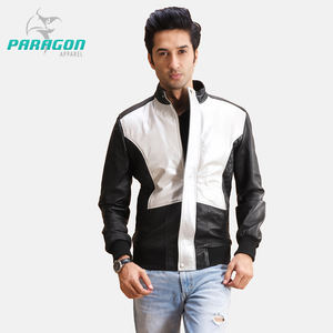 Chaqueta de cuero personalizada para hombre, alta calidad, con logotipo oem, venta al por mayor, estilo urbano, de moda - Product Image 2
