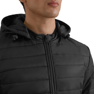 Vente en gros 2024 Veste matelassée en denim surdimensionnée pour homme avec logo personnalisé, doudounes à bulles avec impression OEM, équipement d'extérieur d'hiver - Product Image 6