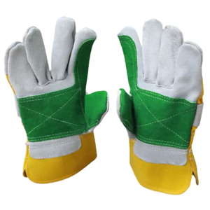 Guantes de trabajo de calidad superior Protección de aparejo canadiense Trabajadores Guantes de cuero de seguridad de trabajo industrial - Product Image 2