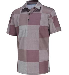 Polo de Golf de secado rápido de alta calidad para hombre, Polo bordado de punto de manga corta elástico transpirable sin costuras personalizado - Product Image 1