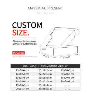 5 uds/caja de regalo de cartón de embalaje dorado caja de jabón cartón corrugado de 3 capas admite Impresión de logotipo personalizado - Product Image 4