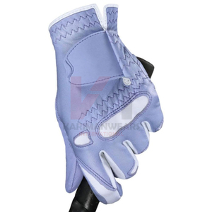 Gant de golf blanc/gris respirant pour main gauche en peau de mouton de qualité supérieure, accessoire de golf pour femme, adhérence optimale, vêtement de sport spécial joueur - Product Image 6