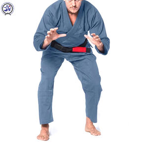 ชุดฝึกศิลปะการต่อสู้ของผู้ใหญ่ผ้าคอตตอนโพลีเอสเตอร์ Jitsu GI แขนปกติสำหรับ MMA และคาราเต้ - Product Image 3