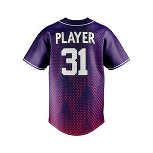 Venta al por mayor de impresión por sublimación personalizada barato en blanco 100% poliéster manga corta mujeres Softball uniforme de béisbol - Product Image 4