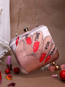 Elegante Bolso de Mano Estampado para Mujer, Bolso de Fiesta, Proveedor de India - Product Image 3