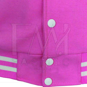 Nouvelle veste Letterman pour femmes avec veste d'université à manches longues de Pékin personnalisée de traitement tissé tricoté Sialkot - Product Image 5