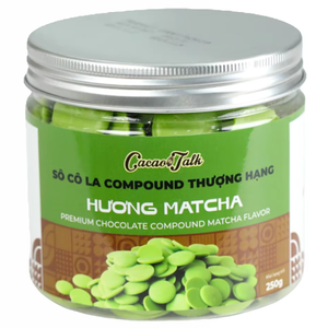 Fournisseur en gros pour l'exportation, expédition rapide, OEM/ODM, chocolat matcha HALAL en forme de bouton, pour la pâtisserie, les biscuits, les desserts - Product Image 1