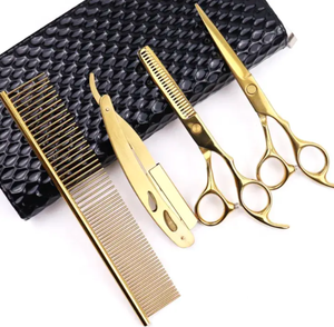 ชุดกรรไกรตัดผมสเตนเลสขนาด6นิ้วชุดกรรไกรตัดผมเกรดอุตสาหกรรมสำหรับตัดผม - Product Image 2