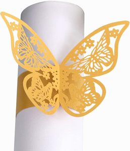 Black Color Floral Design Napkin Ring Dining Table <b>Decor</b> Metal Napkin Ring for Weddings Hot <b>Summer</b> Color - Product Image 5