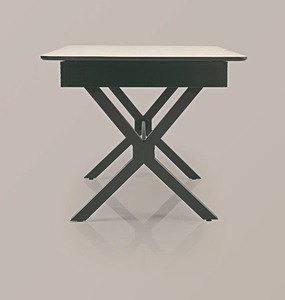Juego de comedor moderno y elegante con 1 mesa y 6 sillas con escritorio fijo, muebles para el hogar, cocina o villa - Product Image 4