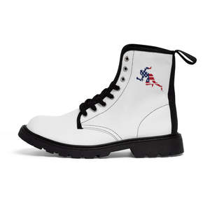 Men's Breathable <b>Canvas</b> Boots in Shades of Color 'Running Man' Design - Product Image 2