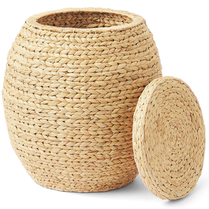 Diseño personalizado Biodegradable de algodón hecho de algas marinas caña de yute Wiwin mimbre maceta de algodón cesta de lavandería artículo decorativo para el hogar - Product Image 6