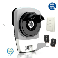 Moteur d'ouverture de porte de garage à rouleaux moderne MOC avec télécommande, arrêt progressif, 110V/220V AC, capacité 2x140kg, barre de poids en ABS
