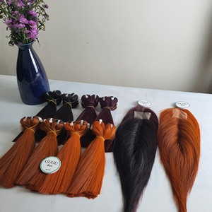 ผมต่อแท้เวียดนาม 100% แบบตรง 14 นิ้ว พร้อมเชือกผูกผม HD Lace Closure 130 #   ผมต่อแบบเวฟลอนลึกสีธรรมชาติ - Product Image 4