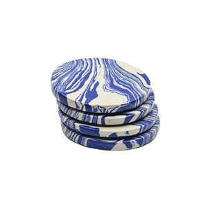 High Demand Blue Resin Coasters for Kitchen Tableware <b>Christmas</b> Gifts at Bulk Wholesale Price from Indian Factory Manufacturing - Product Image 3
