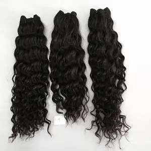 Alta qualidade cabelo ondulado bom preço máquina trama cabelo extensões feitas no Vietnã