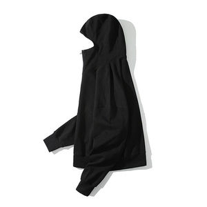 Nuevas llegadas de otoño: sudaderas con cremallera para hombre, chándales pesados, ropa informal con capucha, sudadera con cremallera informal de Color sólido al por mayor - Product Image 4