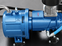 Compresseur d'air rotatif à vis robuste à aimant permanent à fréquence variable pour utilisation industrielle en service continu