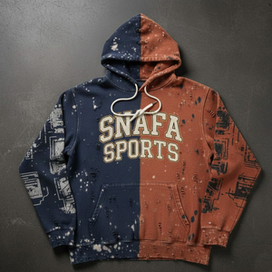 Sudaderas con Logotipo Personalizado, Bordado Urbano, Parche de Bordado Aplicado Personalizado, Sudadera Vintage con Lavado Ácido y Estilo Desgastado para Hombre - Product Image 1