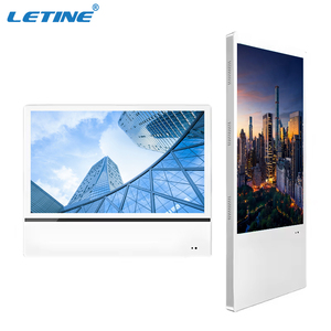 18.5inch 16.4inch màn hình kép nâng kiosk hiển thị Android kỹ thuật số biển treo tường thang máy quảng cáo hiển thị - Product Image 1