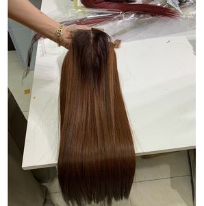 Paquets de Cheveux Humains Vietnamiens Naturels 22 Pouces Ombre Orange Foncé Os Droite Trame de Cheveux en Gros Havinahair - Product Image 4