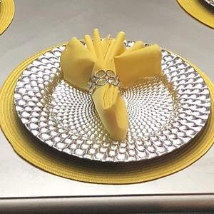 Servilleteros de Metal con cuentas de cristal, servilleteros dorados brillantes para boda, fiesta, cena, vajilla, decoraciones - Product Image 4