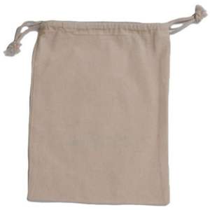 Pochette en lin 100% coton avec bande côtelée logo personnalisé poignée d'étanchéité avec cordon de serrage bijoux et maquillage boucle d'oreille sac d'emballage - Product Image 6