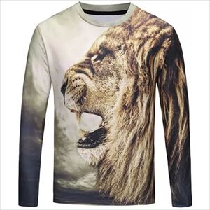 Camisetas de cuello redondo de alta calidad para hombre, ropa para parte superior masculina, de sublimación, con impresión 3D personalizada, superventas - Product Image 4