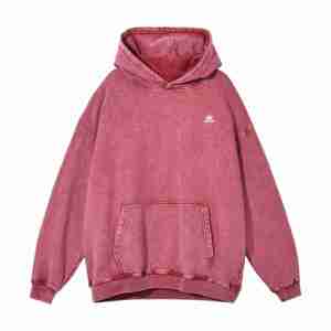 Sweat à capuche vintage en éponge française 100% coton personnalisé de haute qualité, lavé à l'acide, sweat à capuche surdimensionné pour hommes - Product Image 3
