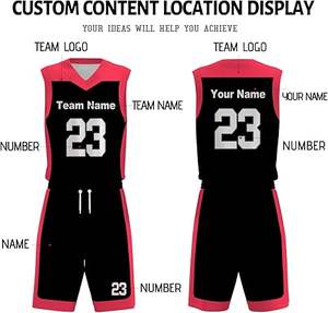 Uniforme de basket-ball léger pour adultes Style unique Couleur unie Haute qualité Ensemble grande taille respirant - Product Image 6