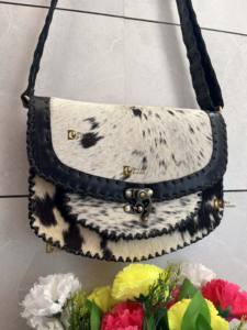 Elegante bolso de cuero de vaca Vintage, bandolera de piel oculta de pelo Real, bolso de hombro multiusos para mujer, superventas - Product Image 4