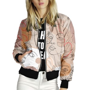 แจ็คเก็ตบอมเบอร์ผู้หญิงคุณภาพสูงสั่งทำพิเศษ ผ้าระบายอากาศได้ดี บุด้วยใยฝ้าย ราคาขายส่ง สินค้าขายดีอันดับต้นๆ - Product Image 6